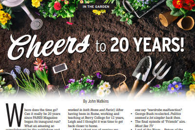 IN THE GARDEN: Cheers to 20 Years!
