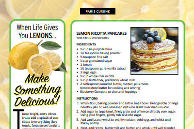 PARIS CUISINE: When Life Gives You LEMONS… Make Something Delicious!